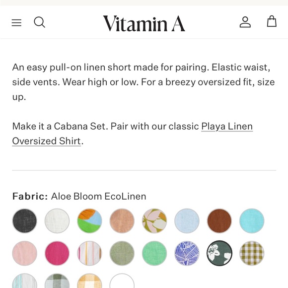 Vitamin A linen shorts - Picture 3 of 4